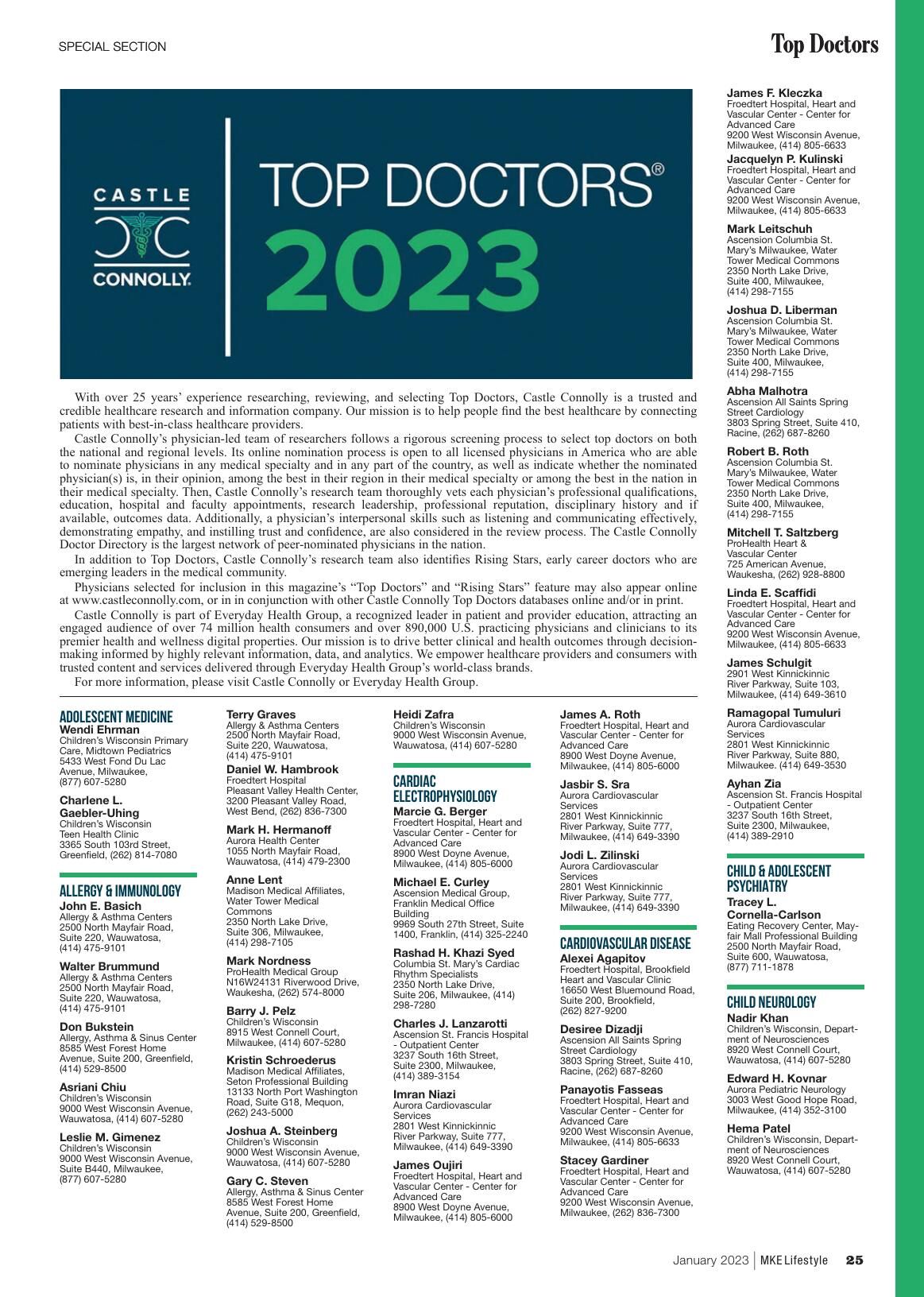 Top Doctors Jan 2023
